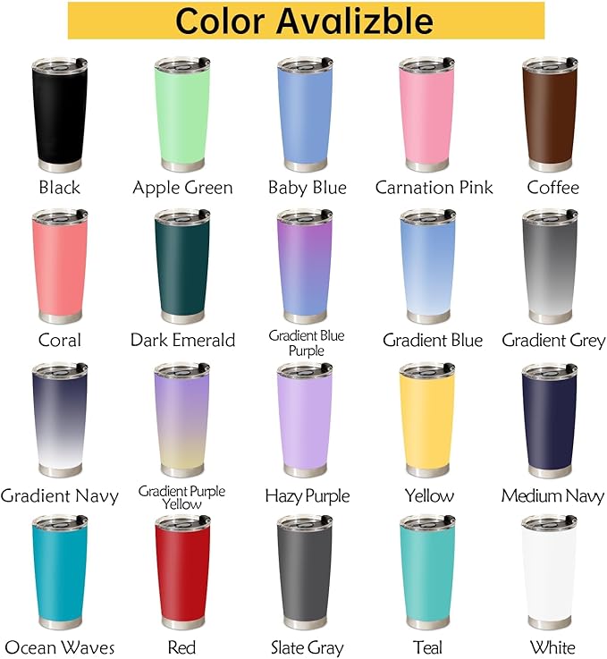 Personalized Tumbler with Pictures Text, Custom Photo Stainless Steel Coffee Tumbler, Coffee Travel Mug Cup 20 Oz Custom Gifts for Fathers Day Christmas Birthday for Dad Mom Kids