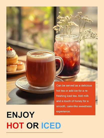 TeeLux Paris Breakfast Tea Bags, Blend Black Tea with Natural Vanilla & Bergamot Flavor, Robust & Smooth Taste, 100 Count