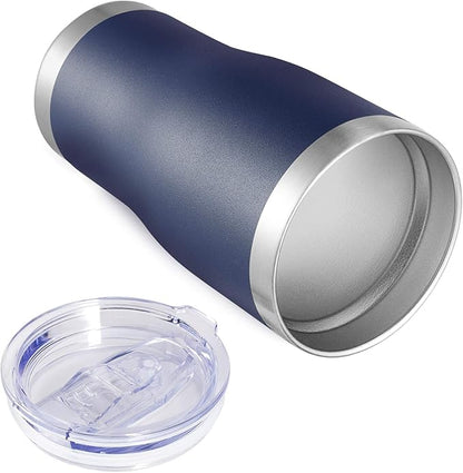 VEGOND 20oz Tumbler Stainless Steel Tumbler Cup with Lid And Straw Vacuum Insulated Double Wall Travel Coffee Mug(Navy Blue 12 Pack)