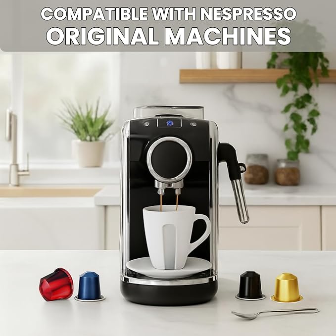 Prince Caffe Espresso Pods Variety Pack Compatible with Nespresso Original Line Machines – Espresso, Ristretto, Millennium & Premium – Intensity7, 8, 9, 10, 40 Count (4 x 10 Capsules)