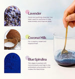 Load image into Gallery viewer, Blume Matcha &amp; Blue Lavender Starter Pack - Organic Superfoods Booster for Lattes, Coffee &amp; Smoothies - Vegan, Sugar and Gluten Free - Includes Frother - 60 Servings