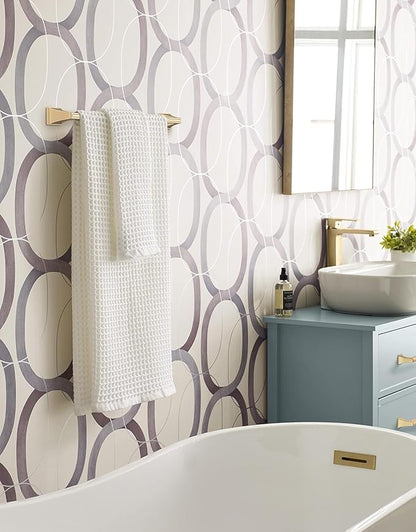 Amerock BH36023CZ | Champagne Bronze Towel Bar | 18 in (457 mm) Towel Rack | Mulholland | Bathroom Towel Holder | Bathroom Hardware | Bath Accessories