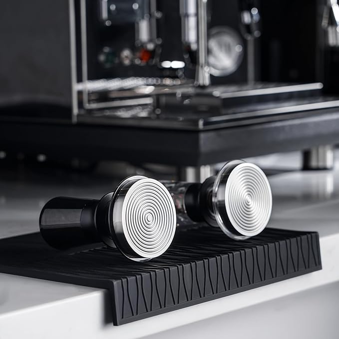 IKAPE 51MM Semi-Transparent Espresso Coffee Tamper, Spring-loaded Calibrated Tamper with Premium Threaded Stainless Steel Base, Compatible with All 51mm Bottomless Portafilters(New Upgrade) ﻿