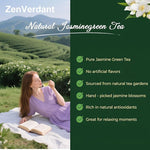 Load image into Gallery viewer, ZenVerdant Premium Jasmine Green Tea Loose Leaf | 7x Scented, Low Caffeine, High Antioxidant | Cold Brew Ready, Smooth Taste, Natural Floral Notes