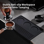 Load image into Gallery viewer, Espresso Tamping Mat for Counter - Ultra Thick Silicone Tamper Mat Coffee Bar Mat, 9.6''×5.9'' Espresso Mat for Countertops,Fits for Baristas Home Kitchen Bar, Waterproof