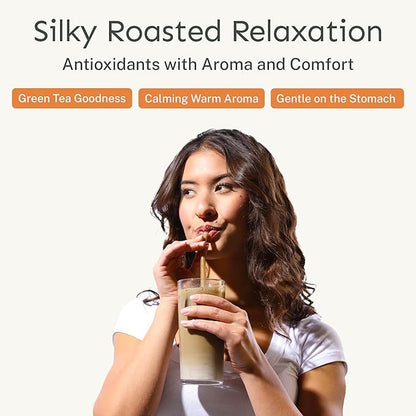 Yu Tea Organic Hojicha Green Tea Powder, Instant Packets | Rich in Antioxidants & EGCG | Pure Japanese Roasted Green Tea | Low Caffeine & Unsweetened Matcha Alternative | Single Serve Sticks, 30 Ct