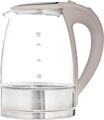 Load image into Gallery viewer, COOK WITH COLOR Electric Tea Kettle, 1.8L Cordless Hot Water Boiler, 1200W Rapid Boil, Auto Shutoff &amp; Boil Dry Protection, BPA-Free, Sleek Countertop Design, Sand