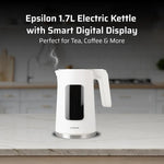 Load image into Gallery viewer, Epsilon LCD Electric Kettle 1100W - 1.7L Hot Water Tea Kettle with Digital Display, Temperature Control, Fast Boil, BPA-Free Electric Teapot with Auto Shut-Off &amp; Boil Dry Protection