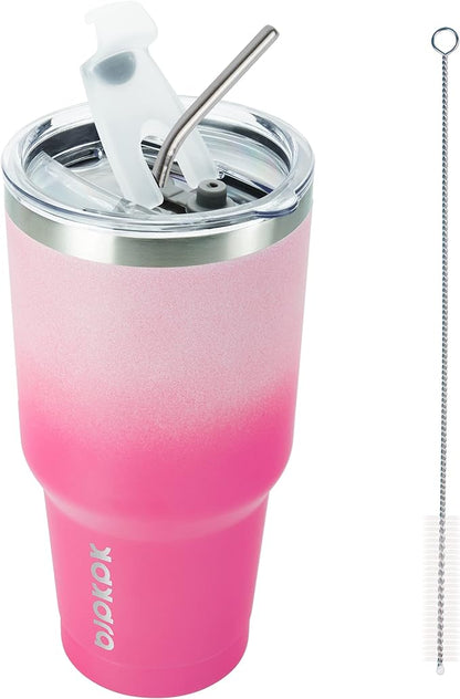 BJPKPK 30 oz Tumbler With Lid And Straw, Travel Coffee Mug,Cherry Blossom
