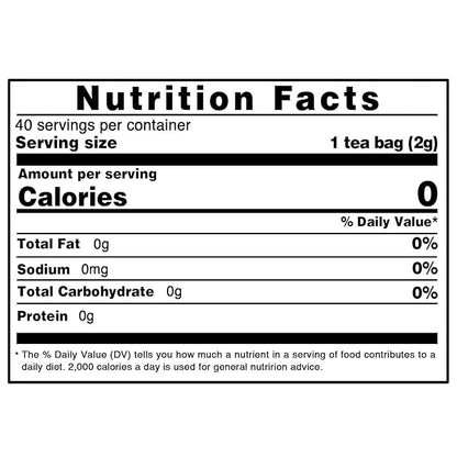 TEARELAE - Chaga Tea - 2g x 40 Count - Wild Harvest from Siberia - 100% Pure Natural Chaga Mushroom Tea Bag - Additive-Free - Non-GMO - Caffeine-free