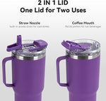 Load image into Gallery viewer, HASLE OUTFITTERS 30oz Tumbler With Handle, Insulated Travel Coffee Mug With Straw Leak-Proof Double Wall Stainless Steel Vacuum Tumblers Metal Cup with Straw for Hot and Cold Drink