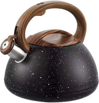 3.1QT/3L Whistling Tea Kettle for Stove Tops,Tea Kettle for Stovetop,Stainless Steel Tea Pot with Anti-Heat Handle and Simple Touch Button to Control Kettle Outlet