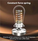 Load image into Gallery viewer, 53mm Espresso Tamper with Auto-Return Spring Coffee Accessory,Level Press Anti-Tilt Design,304 Stainless Steel Base,Easy Clean,Professional Ergonomic Handle
