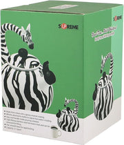 Whistling Tea Kettle for Stove Top Enamel on Steel Teakettle, Supreme Housewares Zebra Design Teapot Water Kettle Cute Kitchen Accessories Teteras (2.1 Quart, Zebra)