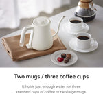 Load image into Gallery viewer, BALMUDA The Kettle | Electric Gooseneck Kettle | Lightweight | Stainless Steel | 0.6L (20fl oz) Capacity | Neon Light Indicator | Perfect for Tea and Coffee | US Version | White