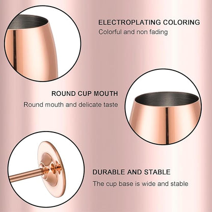 Shot Glasses, 2 oz Shot Glass Set, Stainless Steel Shot Glasses, Mini Wine Glass Perfect for Tasting Brandy,Suitable for family dinner party, party supplies, bar tools, gifts(set of 2)