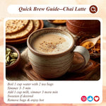 Load image into Gallery viewer, WT WEETEE Decaf Chai Tea Bags 50 Count, Blend CO2 Decaffeinated Black Tea with 6 Spices Chai, Rich &amp; Cinnamon Aroma, Dairy &amp; Flavoring Free