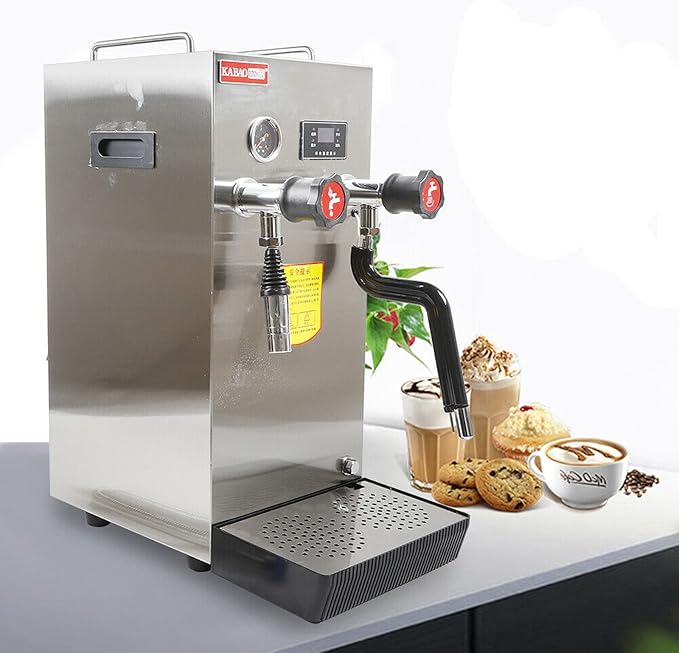 Commercial/Home Milk Frother,Automatic Milk Steamer Electric Coffee Frothing Machine 8L Professional Coffee Milk Frother,Steam Milk Frother,Milk Steamer Machine Coffee Foam Maker Frothing Machine