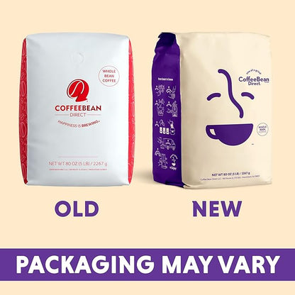 Coffee Bean Direct Jamaican Me Crazy® Flavored, Whole Bean Coffee, 5 Pound Bag (Pack of 1)