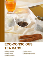 Load image into Gallery viewer, TeeLux Hot Cinnamon Black Tea, Black Tea with Cinnamon, Clove, Smooth &amp; Spicy &amp; Sweet Flavor, Caffeine-Free, 100 Count