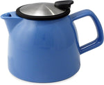 Load image into Gallery viewer, FORLIFE Bell Ceramic Teapot with Basket Infuser 26-Ounce/770ml, Blue