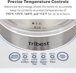 Load image into Gallery viewer, Tribest GKD-450 Hot Water Kettle, Electric Water Boiler &amp; Water Warmer with Glass Tea Kettle, 110V, White