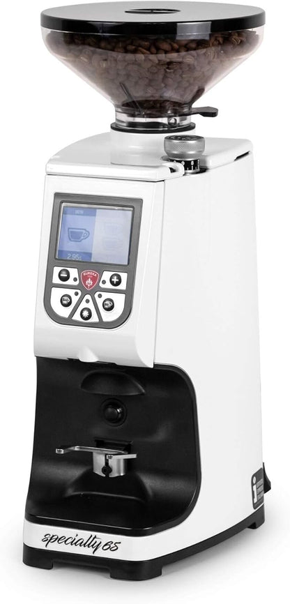 Eureka Atom 65mm Espresso Grinder, Short Hopper, White