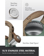 Load image into Gallery viewer, POLIVIAR Tea Kettle, 2.7 Quart Stovetop Tea Kettle, Audible Whistling Teapot, Food Grade Stainless Steel for Anti-Rust, Anti Hot Handle, Suitable for All Heat Sources (JX2020-RH30-2)