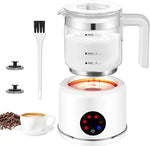 Load image into Gallery viewer, Electric Milk Frother, 6 in 1 Milk Steamer,17oz Automatic Warm and Cold Foam Maker for Coffee,Latte, Cappuccino, Macchiato, Hot Chocolate (White)