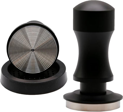 51mm Calibrated Espresso Coffee Tamper - Spring Loaded Coffee Tamp Tool with Mat - Precision Tamper Tool for Espresso Machines - Espresso Hand Press Tamper for Barista & at Home Brewers