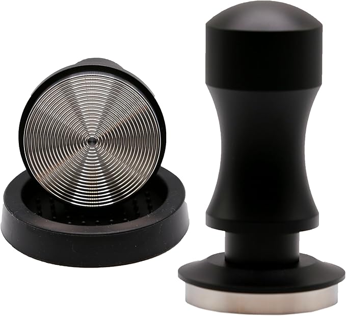 51mm Calibrated Espresso Coffee Tamper - Spring Loaded Coffee Tamp Tool with Mat - Precision Tamper Tool for Espresso Machines - Espresso Hand Press Tamper for Barista & at Home Brewers