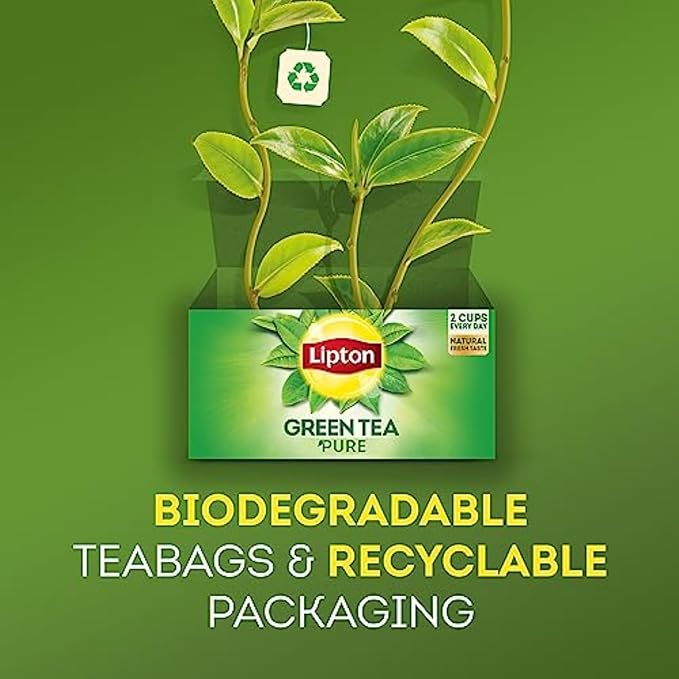 Lipton Decaf Green Tea Bags, Unsweetened Iced or Hot Tea Bags, 240 Total Tea Bags (40ct - Pack of 6)