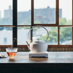 Load image into Gallery viewer, BALMUDA MoonKettle | Electric Kettle with Temp Control (122°F - 212°F) | HOLD &amp; Keep Warm | 900ml (30 fl oz) | Soothing Ambient Light &amp; Sound | Precision Pour Spout | White