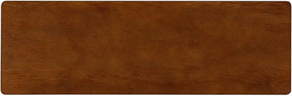 NTC Flow Modern Wooden Rectangle Console Table with Hidden Drawer – Waterproof & Heat Resistant, Dark Walnut