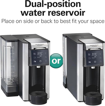 Hamilton Beach FlexBrew Advanced 5-in-1 Programmable 12 Cup Drip and Single Serve Hot & Iced Coffee Maker with Movable 60oz. Water Reservoir, Use Pod Packs and Grounds, Fast Brewing, Black (49924)