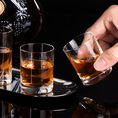 KAMMAK Shot Glasses Set of 2, 60ml/2oz Clear Espresso Shot Glass with Heavy Base for Bar Restaurants Home, Small Whiskey Shot Glass for Vodka, Whiskey, Tequila, Spirits & Liquors