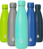 Load image into Gallery viewer, BJPKPK Stainless Steel Water Bottles 17oz Insulated Water Bottle for Travel,Turquoise