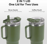 Load image into Gallery viewer, HASLE OUTFITTERS 30oz Tumbler With Handle, Insulated Travel Coffee Mug With Straw Leak-Proof Double Wall Stainless Steel Vacuum Tumblers Metal Cup with Straw for Hot and Cold Drink