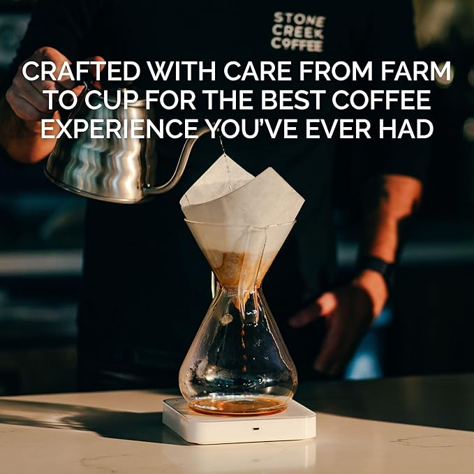 Stone Creek Coffee Light Roast Ground Coffee – 12 Ounce (Pack of 1) – Smooth Specialty Fresh Roasted Coffee Beans with Juicy and Citrus Tasting Notes, Boneshaker Colombia