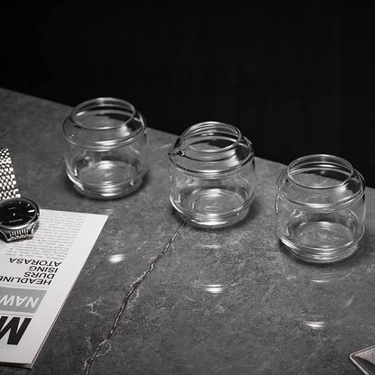 Whiskey Barrel Decanter Set for Home Bar, Unique Birthday Gifts for Men Dad, 1.3 Liter Barrel Liquor Dispenser with 4 Glasses for Bourbon, Scotch, Vodka, Tequila, Rum, Wine, Alcohol