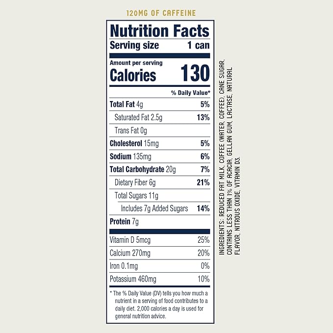 La Colombe Coffee, Double Draft Latte, 11 fl oz Cans (Pack of 12), Coffeehouse Quality Cold Brew, Specialty Grade Coffee Beans, Ready-to-Drink On-the-Go