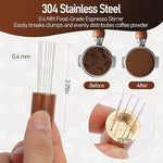 Load image into Gallery viewer, 53mm Espresso Tamper Kit, Hard Wood Espresso Tamper Tool &amp; Powder Press Pad &amp; 8-Needles Espresso Stirrers For 53 mm Portafilter