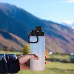 Load image into Gallery viewer, DOMICARE 16 oz Kids Water Bottle for School Stainless Steel Double Wall Vacuum Insulated Water Bottle with Straw lids &amp; Spout Lid, Leakproof BPA Free (Blue/Pink,1)