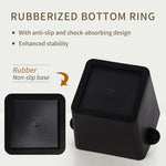 Load image into Gallery viewer, Knock Box Square High Sidewall Design Espresso Knock Box Shock-absorbent Knock Box Espresso with Removable Knock Bar and Non-Slip Base Espresso Accessories for Home/Office