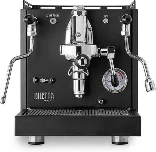 Diletta Alto Espresso Machine | Dual Boiler | PID | Shot Timer | Adjustable OPV | (Black)