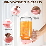 Load image into Gallery viewer, Glass Pitcher with Lid, 64 OZ Mason Jar Pitcher Double Leak Proof, 2 Quart Breast Milk Storage Containers for Fridge, Wide Mouth Glass Jar for Sun Tea, Juice, Cold Brew Coffee