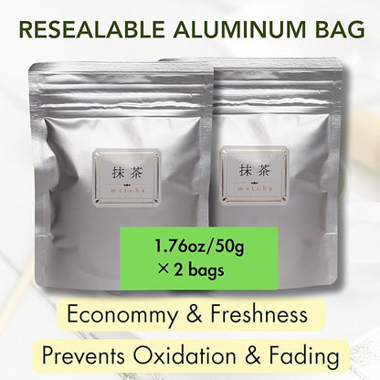 Satoen Authentic Japanese Ceremonial Grade Matcha Powder - Ceremonial Matcha Green Tea Powder from 100% Spring Premium First Harvest - Crafted for Matcha Straight Tea (100g)