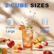 SMUG Ice Makers Countertop with Handle, Portable Ice Machine, 9 Bullet Ice Cubes in 6 Mins, 26lbs in 24Hrs, Auto-Cleaning, with Basket and Scoop, for Home, Kitchen, RV, Camping, White