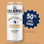Load image into Gallery viewer, La Colombe Coffee, Vanilla Draft Latte, 11 fl oz Cans (Pack of 12), Coffeehouse Quality Cold Brew, Specialty Grade Coffee Beans, Ready-to-Drink On-the-Go