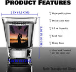Load image into Gallery viewer, Personalized Shot Glasses Clear with Your Photo Text, Custom Frosted Shot Glasses 1.5oz Bar Accessories Gifts for Tequila, Vodka, or Whiskey Lovers Birthday Christmas Wedding Gifts